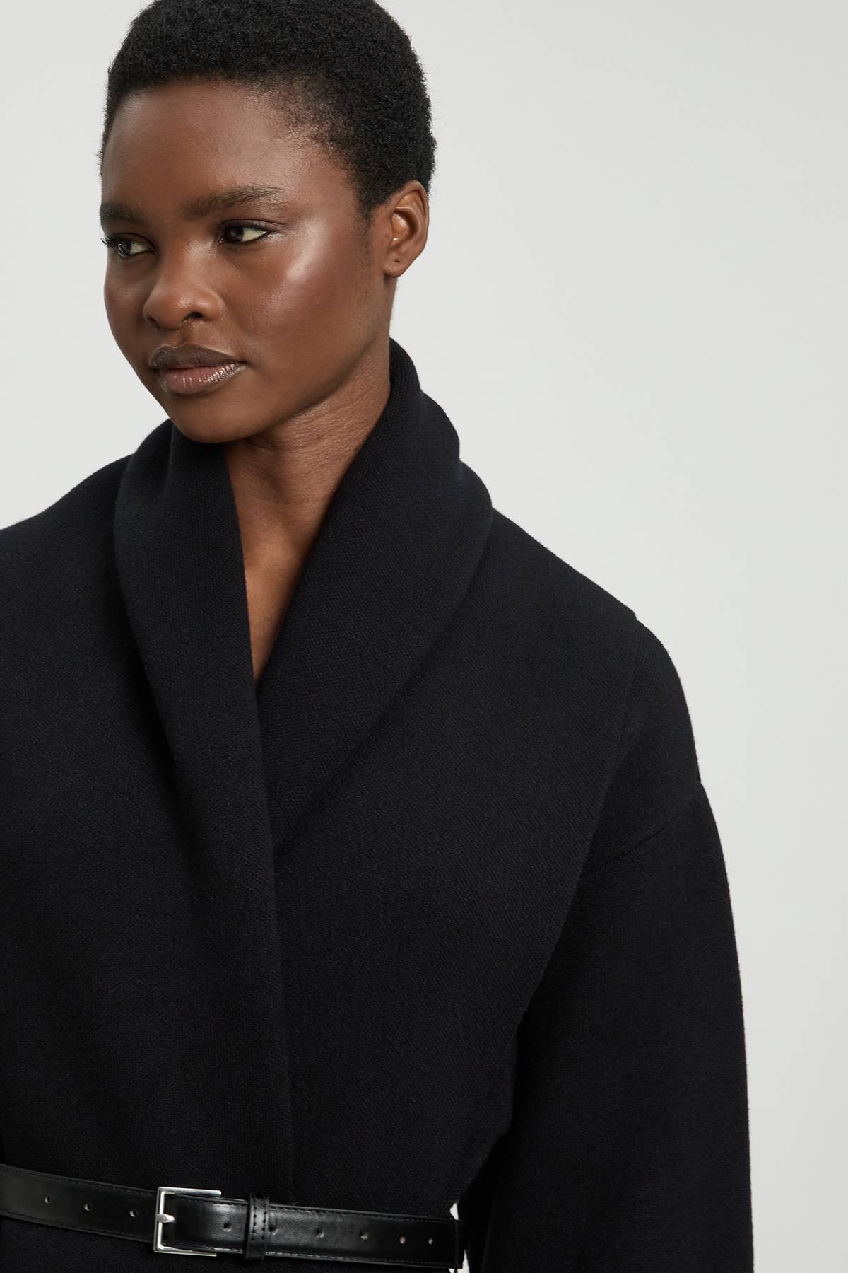 KarenMillen Cardigan Long Ceinturé En Maille Oversize