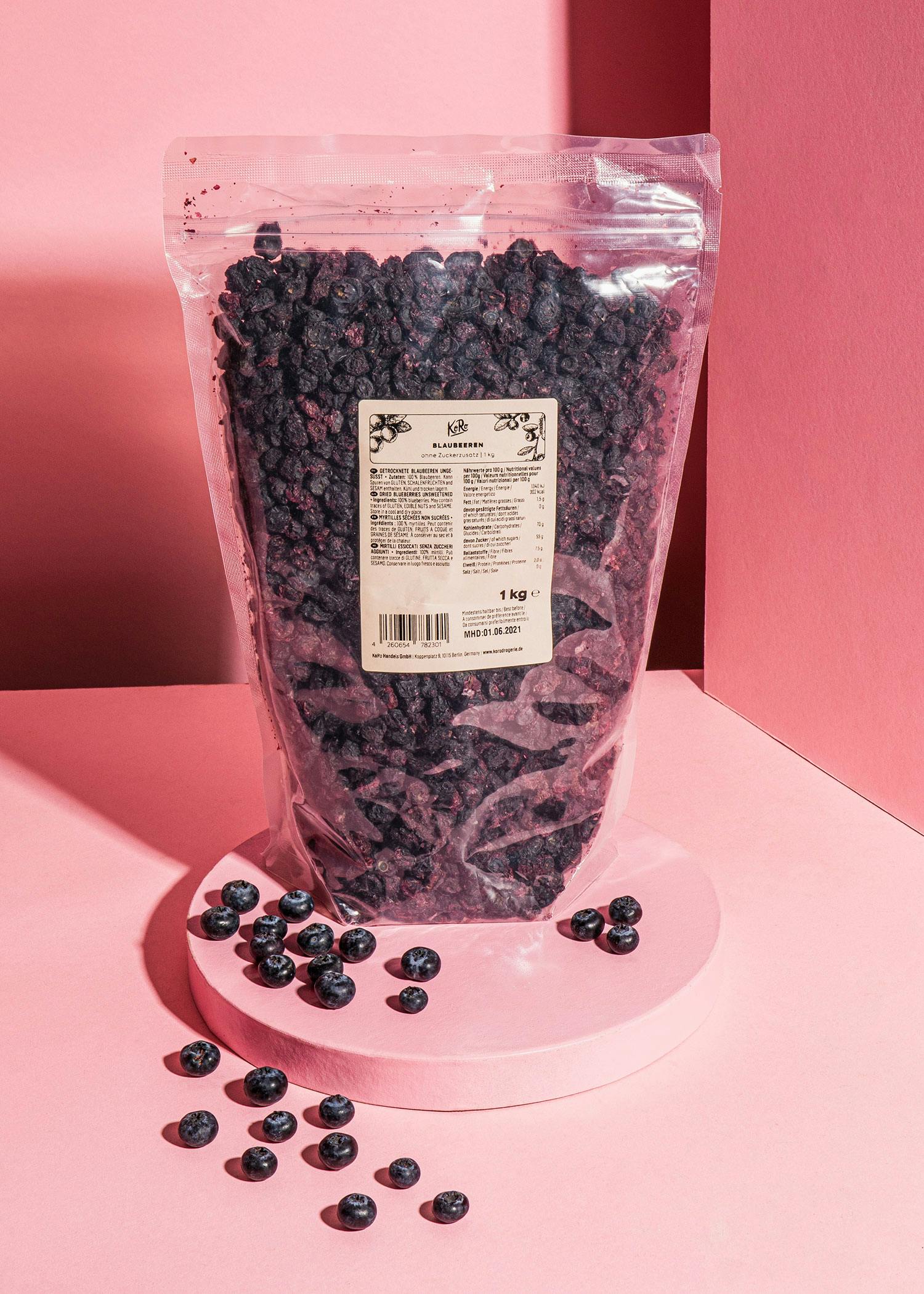 Blaubeeren ohne Zuckerzusatz 1 kg