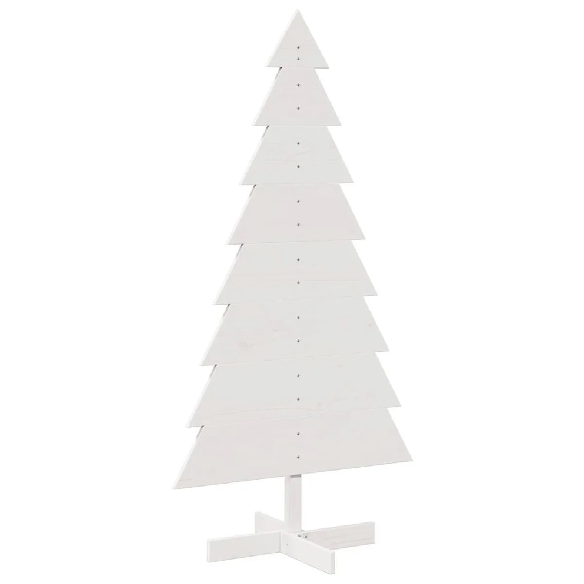 vidaXL Arbre de Noël en bois 150 cm - Blanc