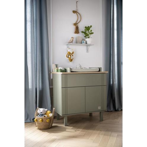 Commode 1 tiroir 2 portes ELEONORE Kaki - SAUTHON