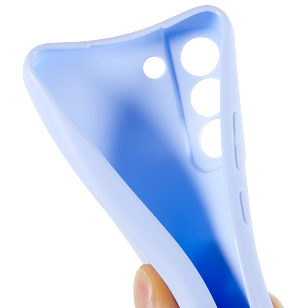 Samsung Galaxy S22 5G Gummi Case Hülle mit Kameraschutz - Hellblau (Matt)