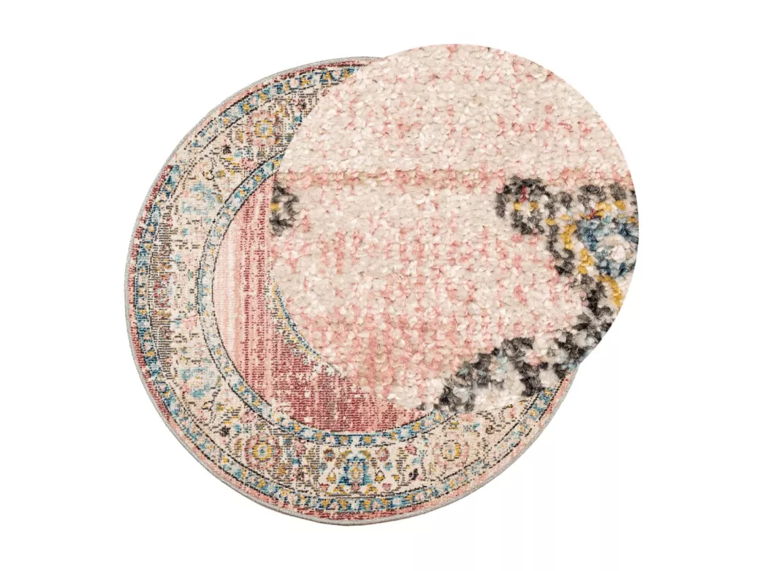 Tapis intérieur extérieur design vintage ø 120 cm