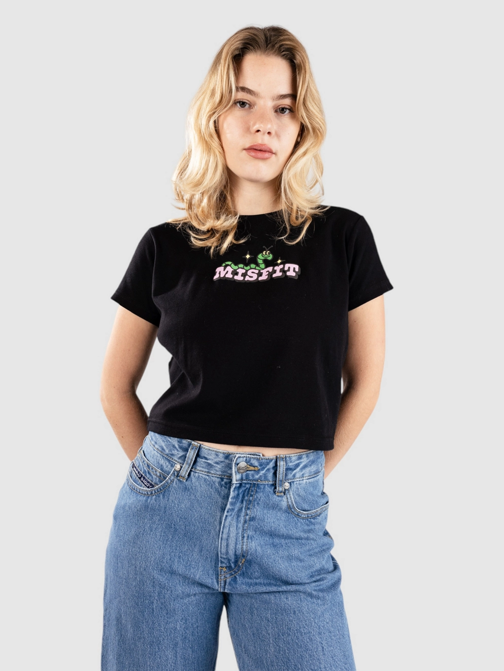 Misfit Shapes Wilbur Rib T-Shirt black