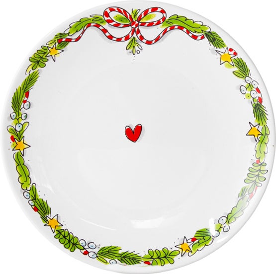 Blond Amsterdam bord Merry Christmas D 22 H 2,5 cm