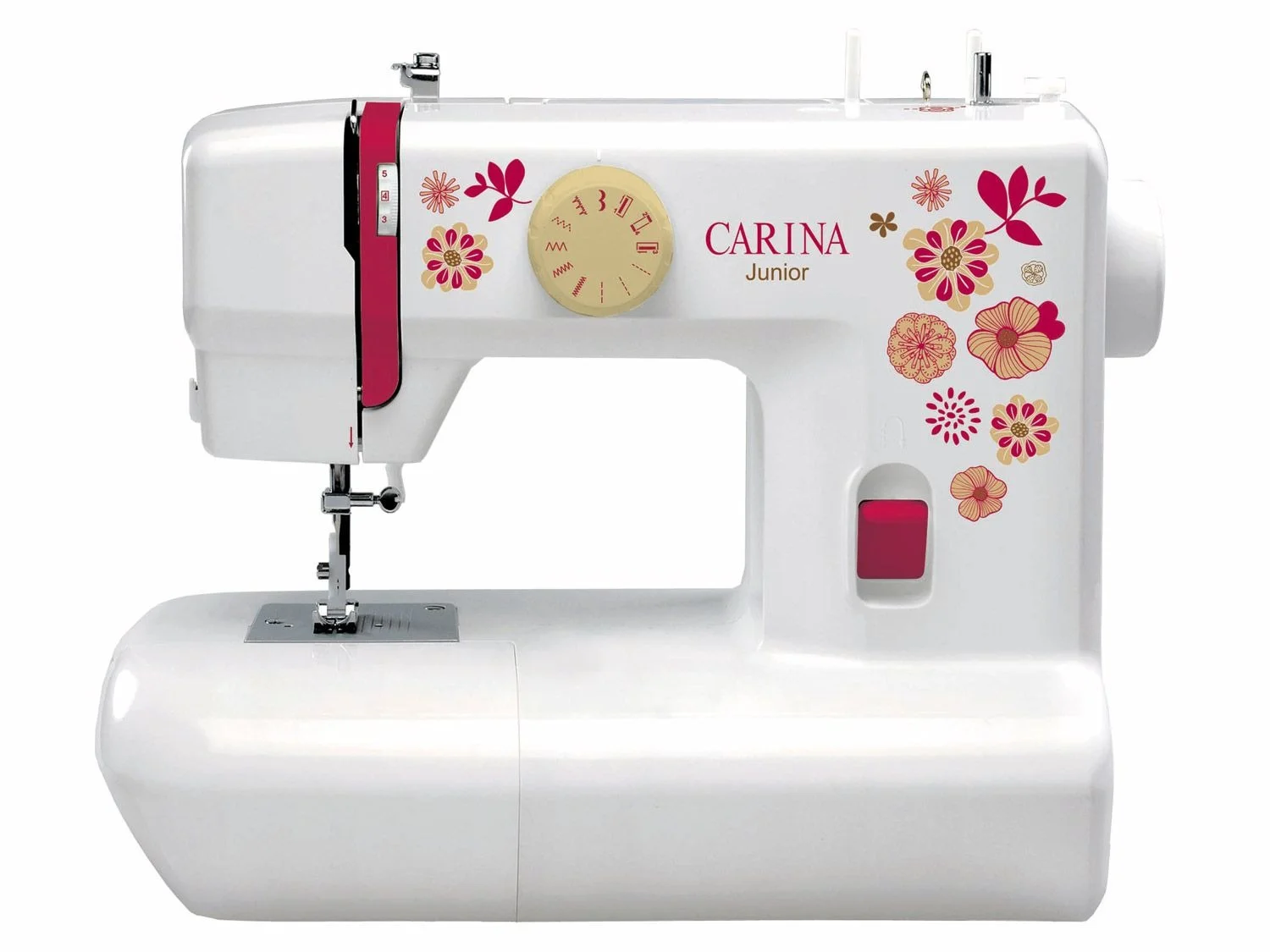 Carina Mechanische N&auml;hmaschine &raquo;Junior&laquo;, Einsteigermodell, 6 Stichprogramme, mit H&uuml;lle 6 Stichprogramme / Ideal als Einsteigermodell
