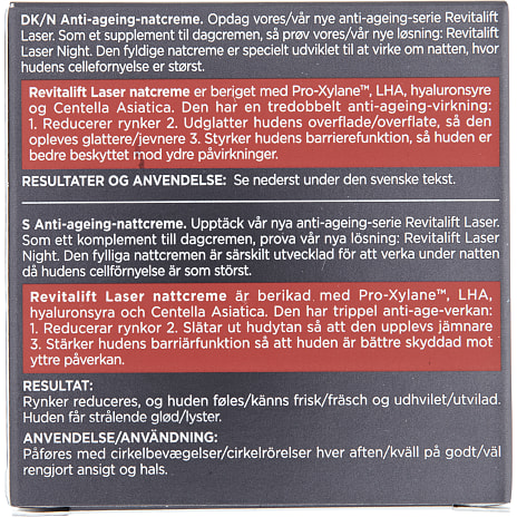 Anti-age natcreme m. hyaluronsyre og pro-xylane