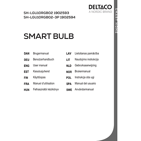 Deltaco LED pære 4,7W - smart lys