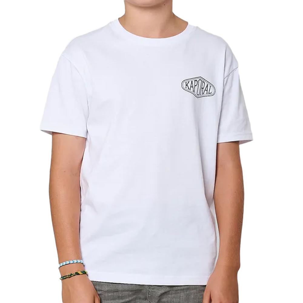 Kaporal T-shirt Blanc Garçon Kaporal MERCYH