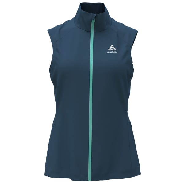 Veste running ODLO ZEROWEIGHT WARM VEST W BLUE WING TEAL/POLYNYA
