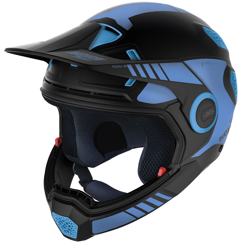 Nolan - Casque N30-4 XP Uncharted Noir Mat / Bleu