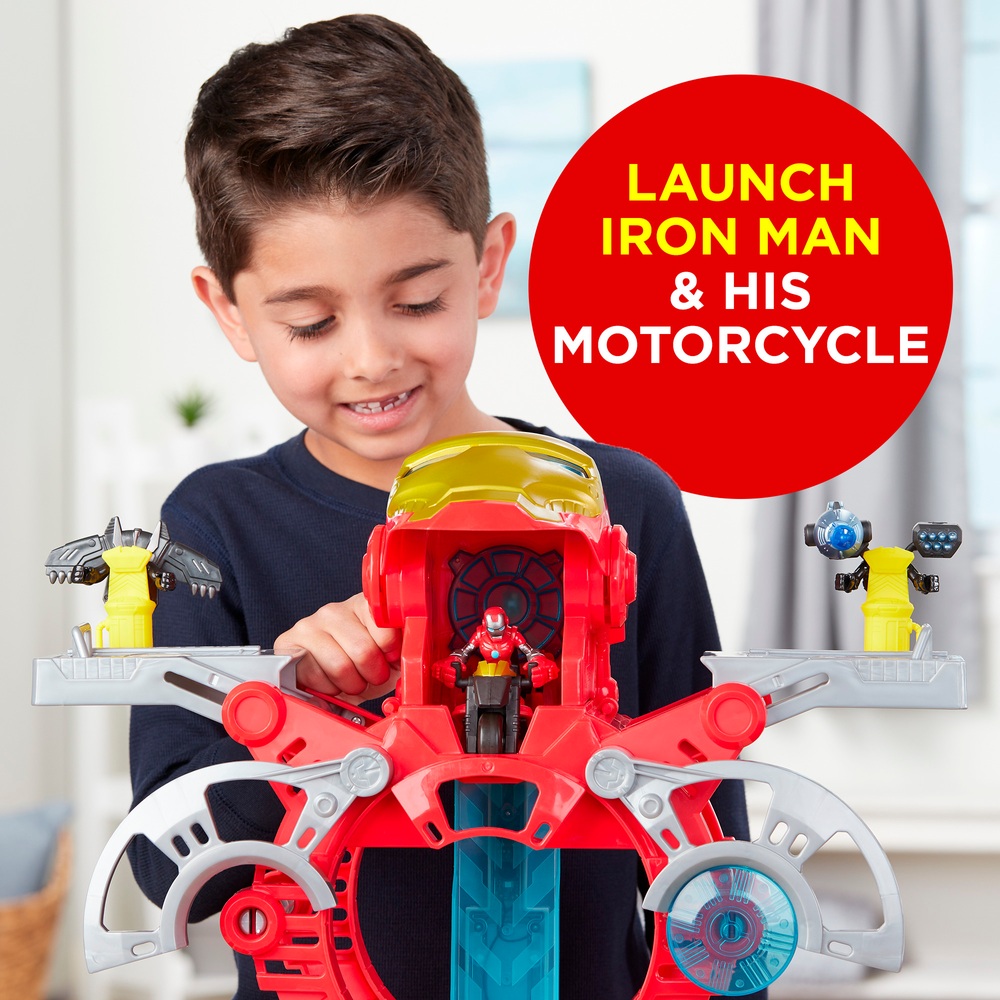Playskool Heroes Marvel Superhelden-Abenteuer Iron Man Hauptquartier Spielset