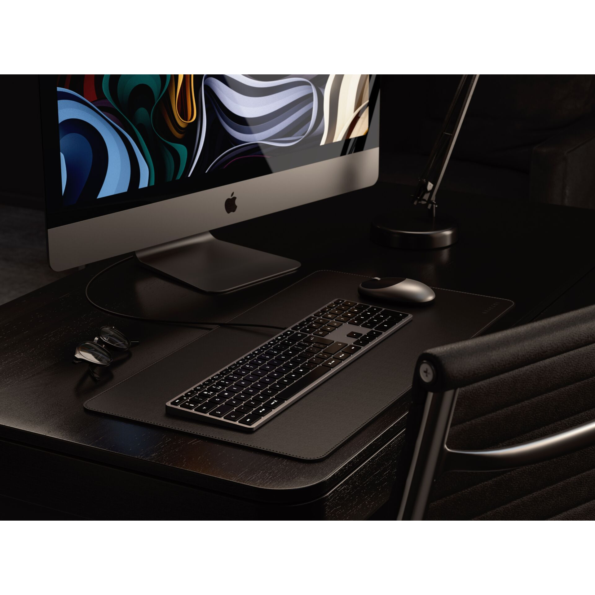 Slim W3 USB C Aluminium Tastatur Keyboard Schweizer Layout   Nummernblock (ST-UCSW3M-CH) - Space Grau