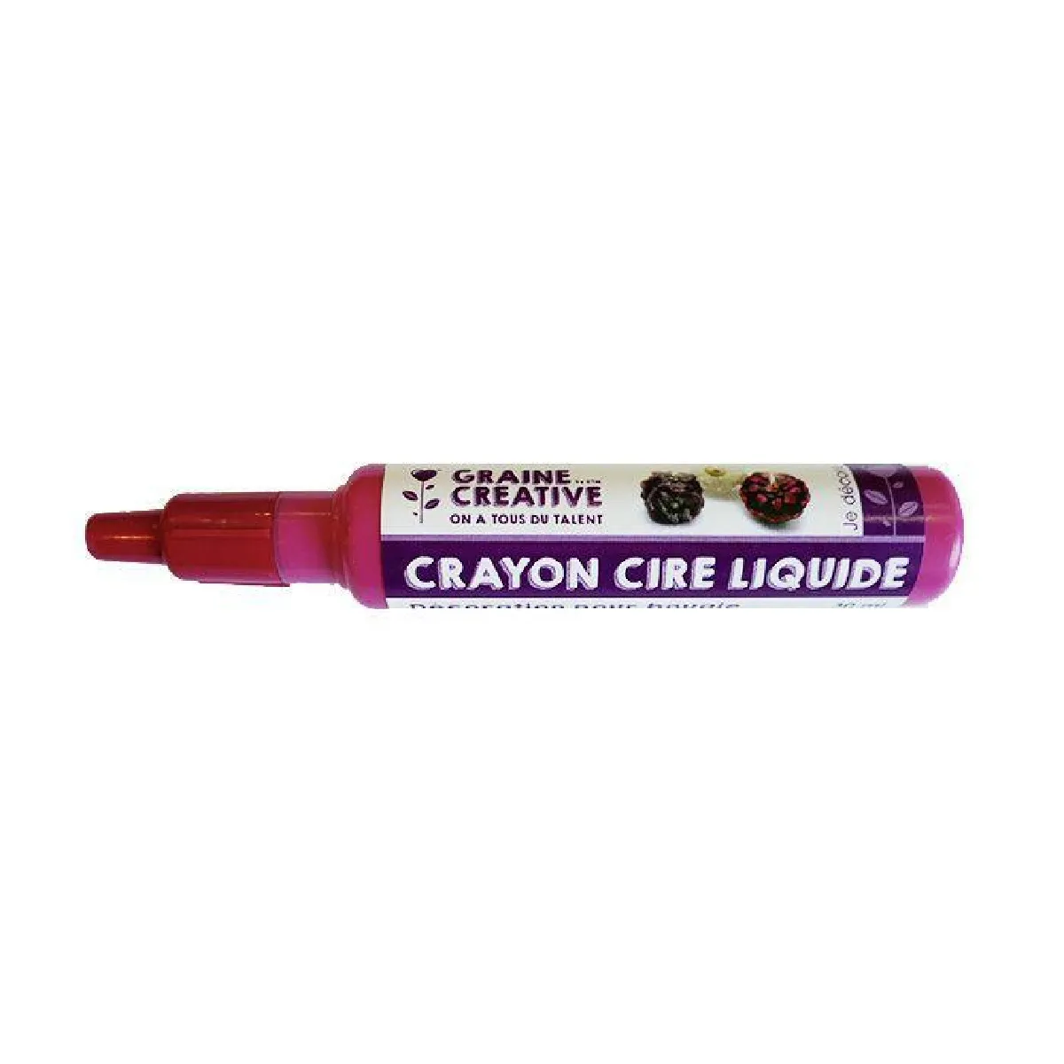 Graines Créatives Crayon Cire Rouge