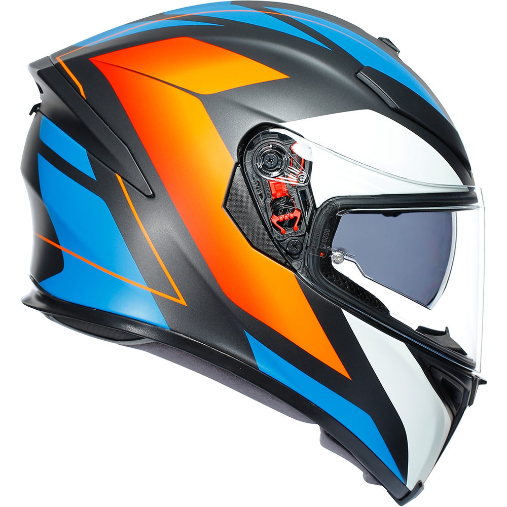 AGV - Casque K5 S Core Bleu / Blanc / Orange / Noir