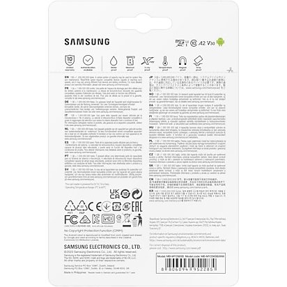 Samsung MB-MY256SB/WW mémoire flash 256 Go MicroSDXC UHS-I