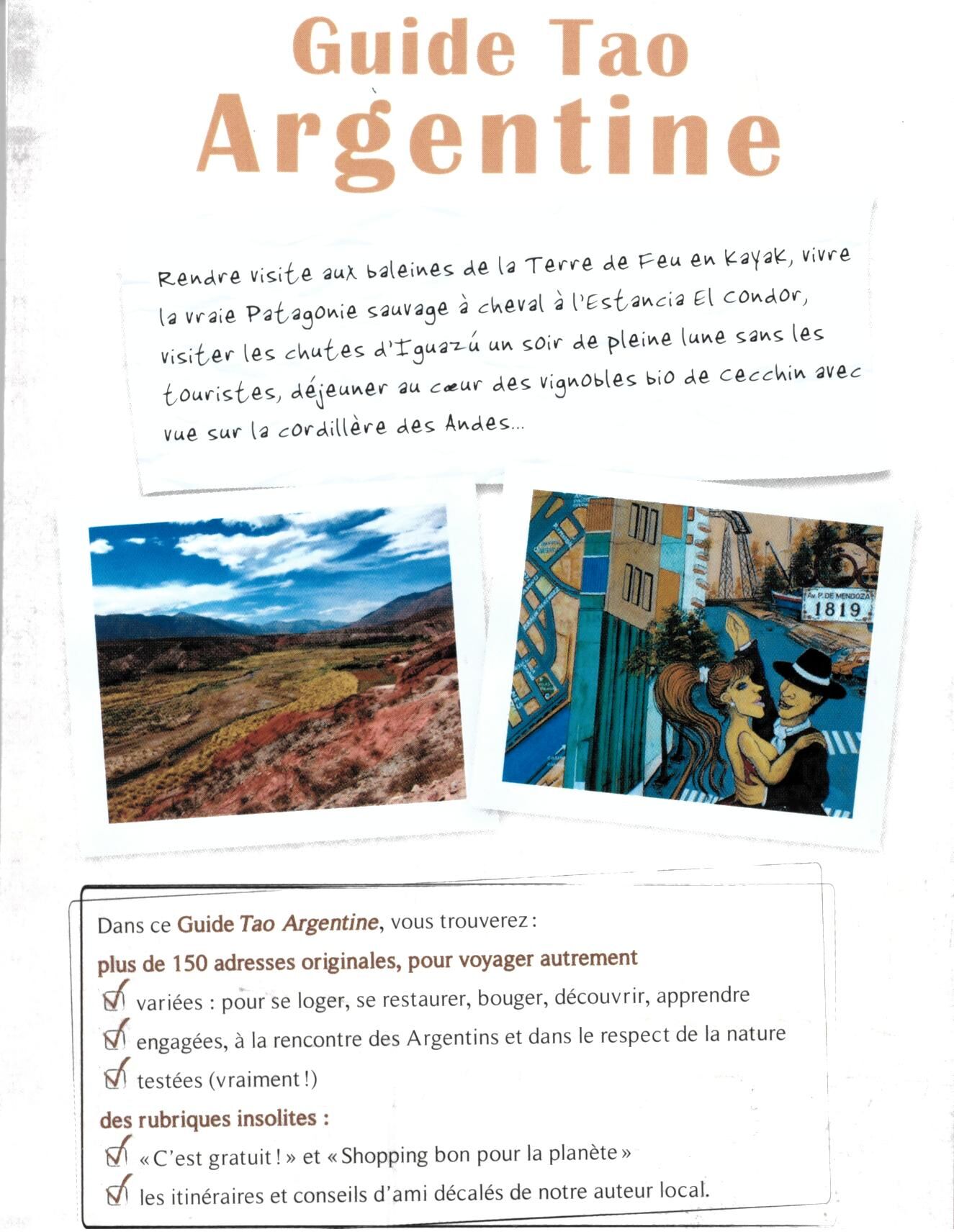 TAO - GUIDE TAO ARGENTINE