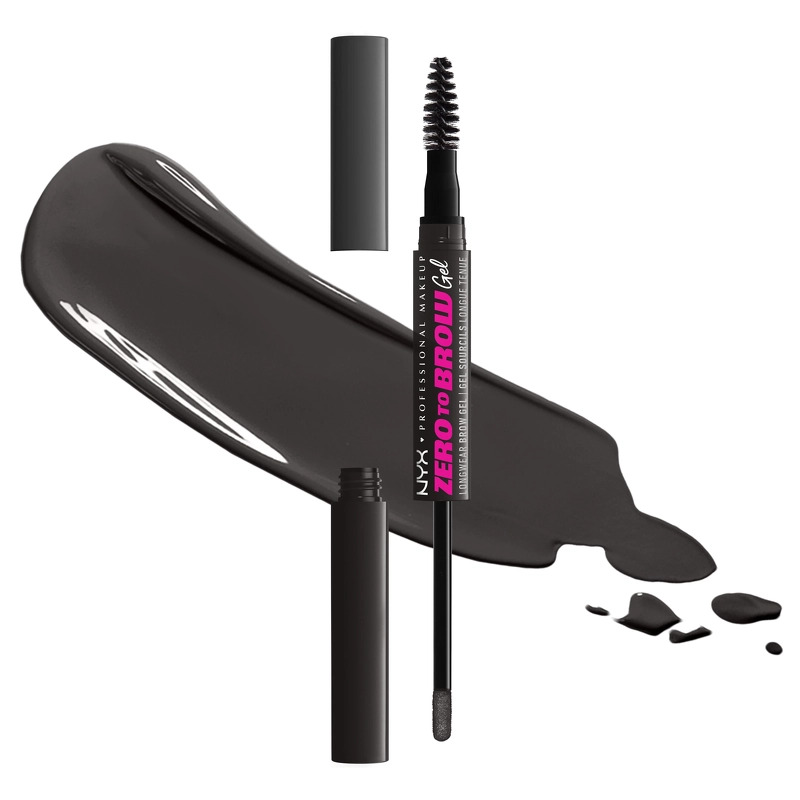 NYX Prof. Makeup Zero To Brow Longwear Brow Gel 2 ml - 08 Black