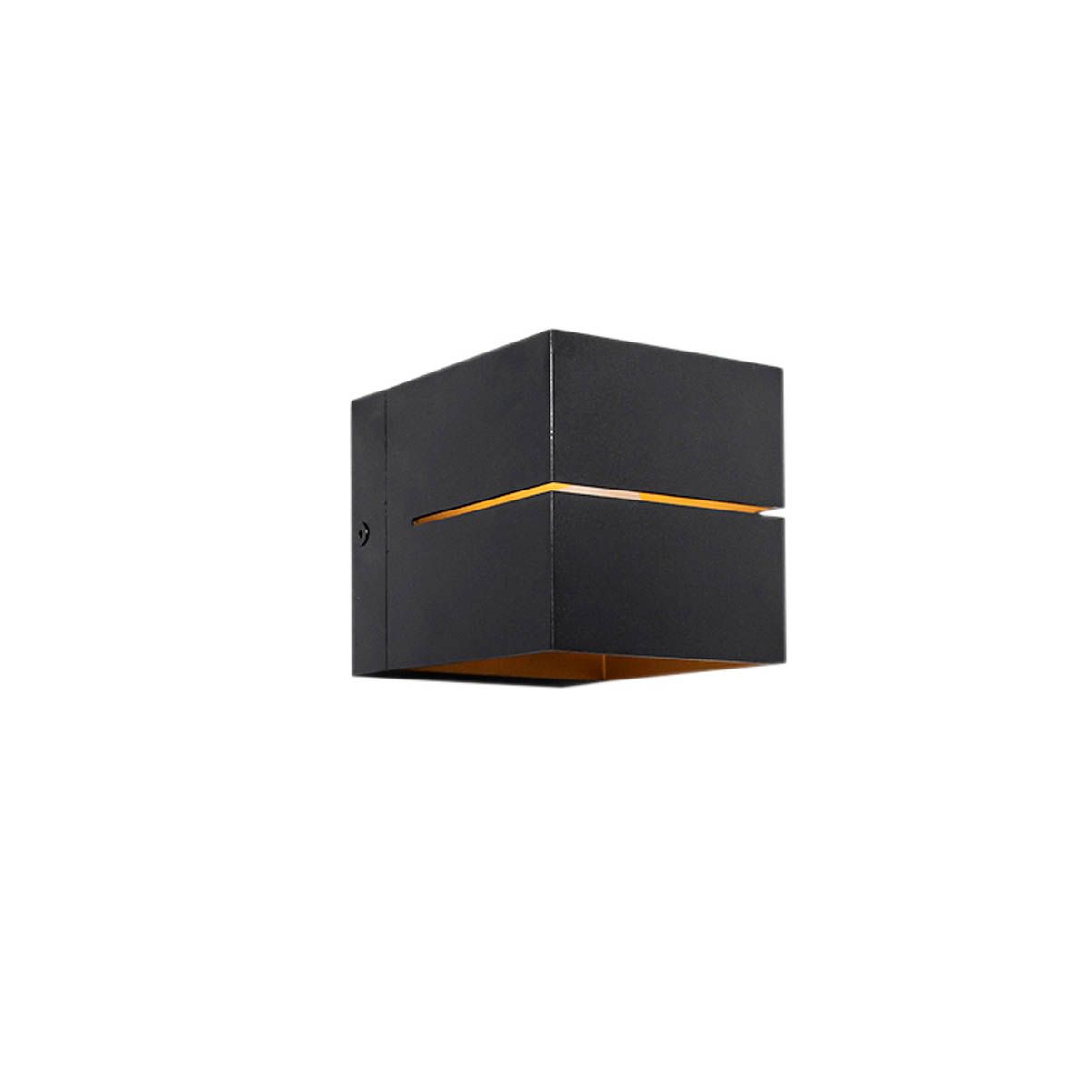 Smart wandlamp zwart met goud 9,7 cm incl. Wifi G9 - Transfer Groove