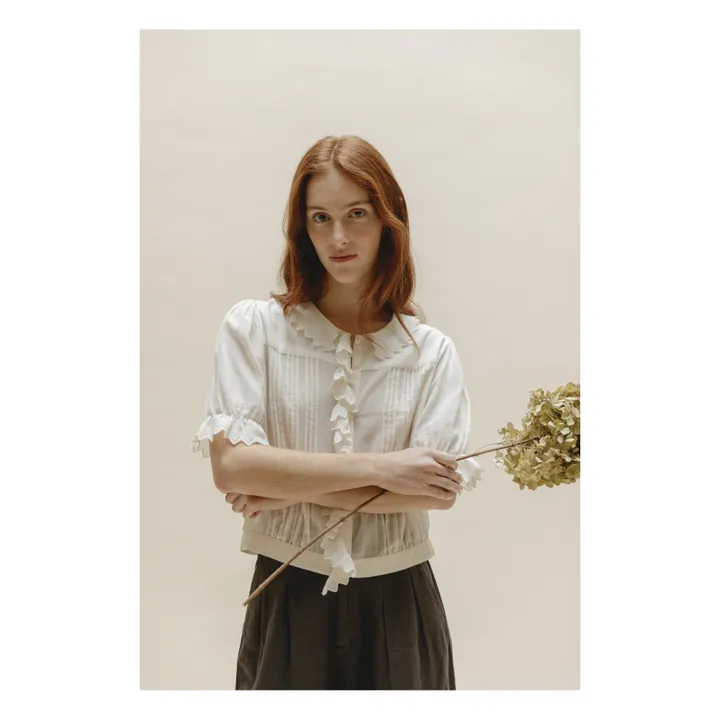 Emile et Ida Blouse Zober Brodée - Collection Femme | Ecru