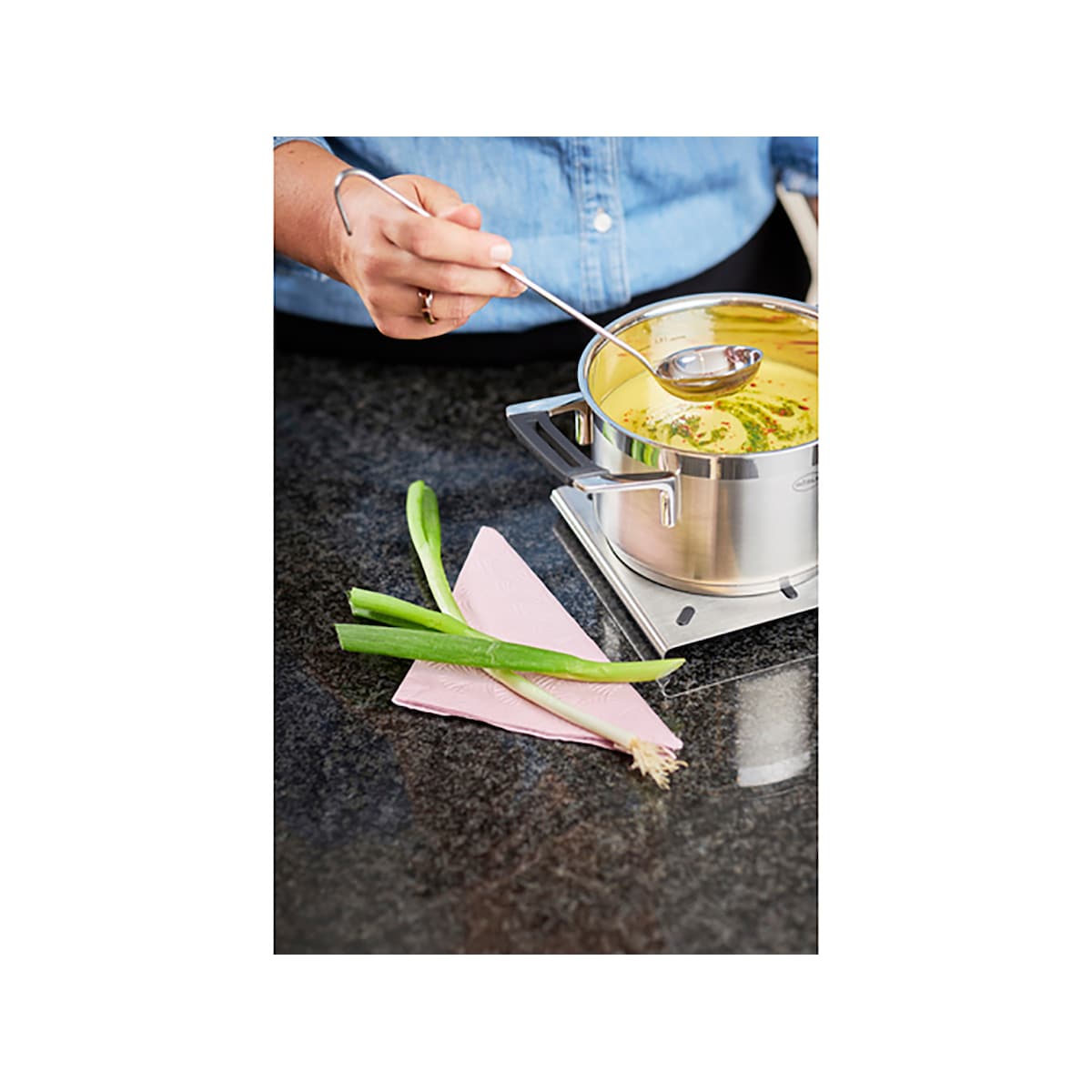 Rösle Hook Ladle Dia 6 x 25.5 cm Steel