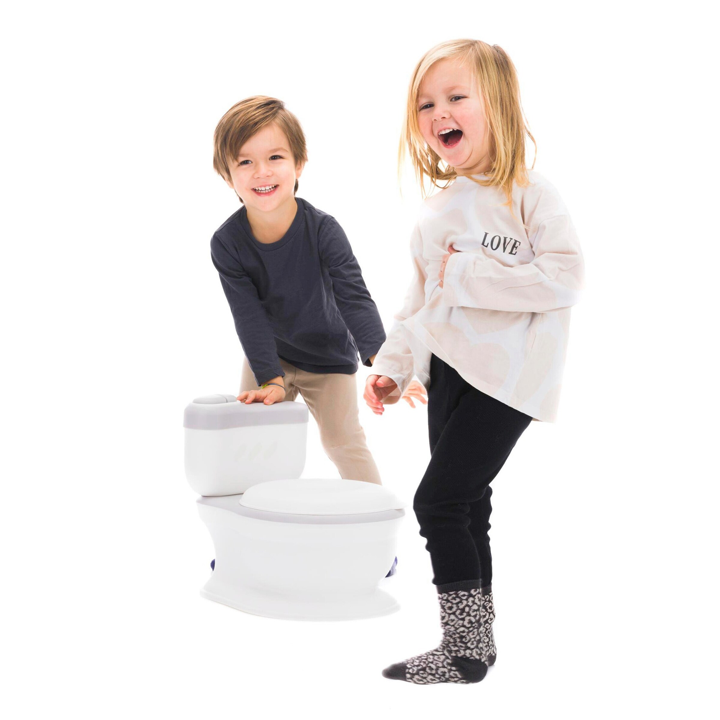Fillikid Kindertoilette Marlin grau weiß