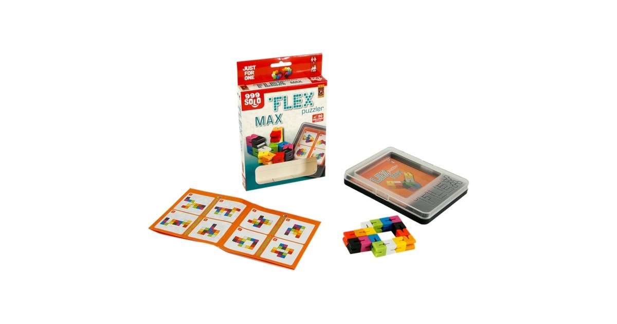 999 GamesFlex Puzzler MAX Denkspel  (Nederlands, 1 speler, Vanaf 7 jaar, 80 opdrachten)