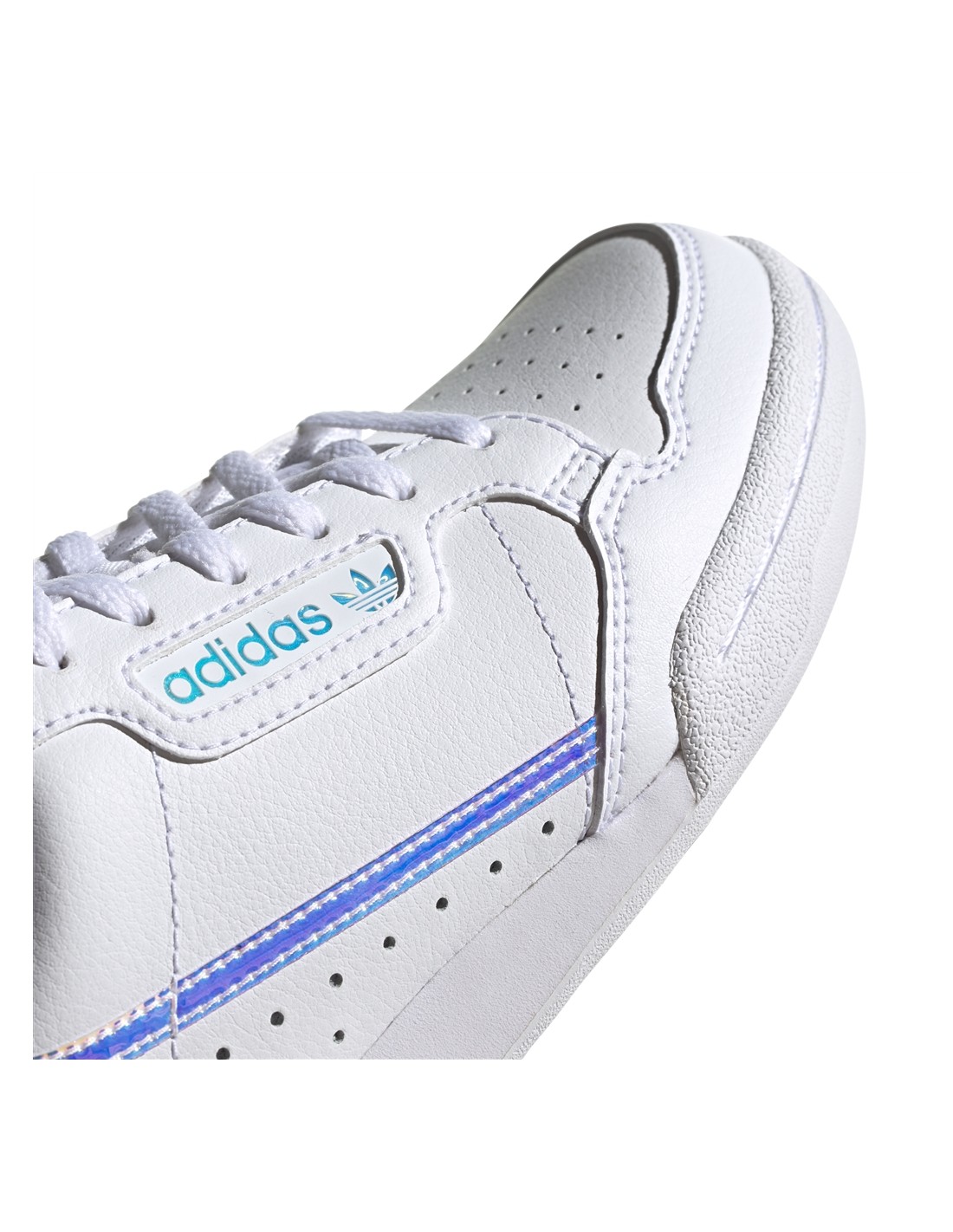 adidas sneakers femme continental 80 j cuir blanc bleu