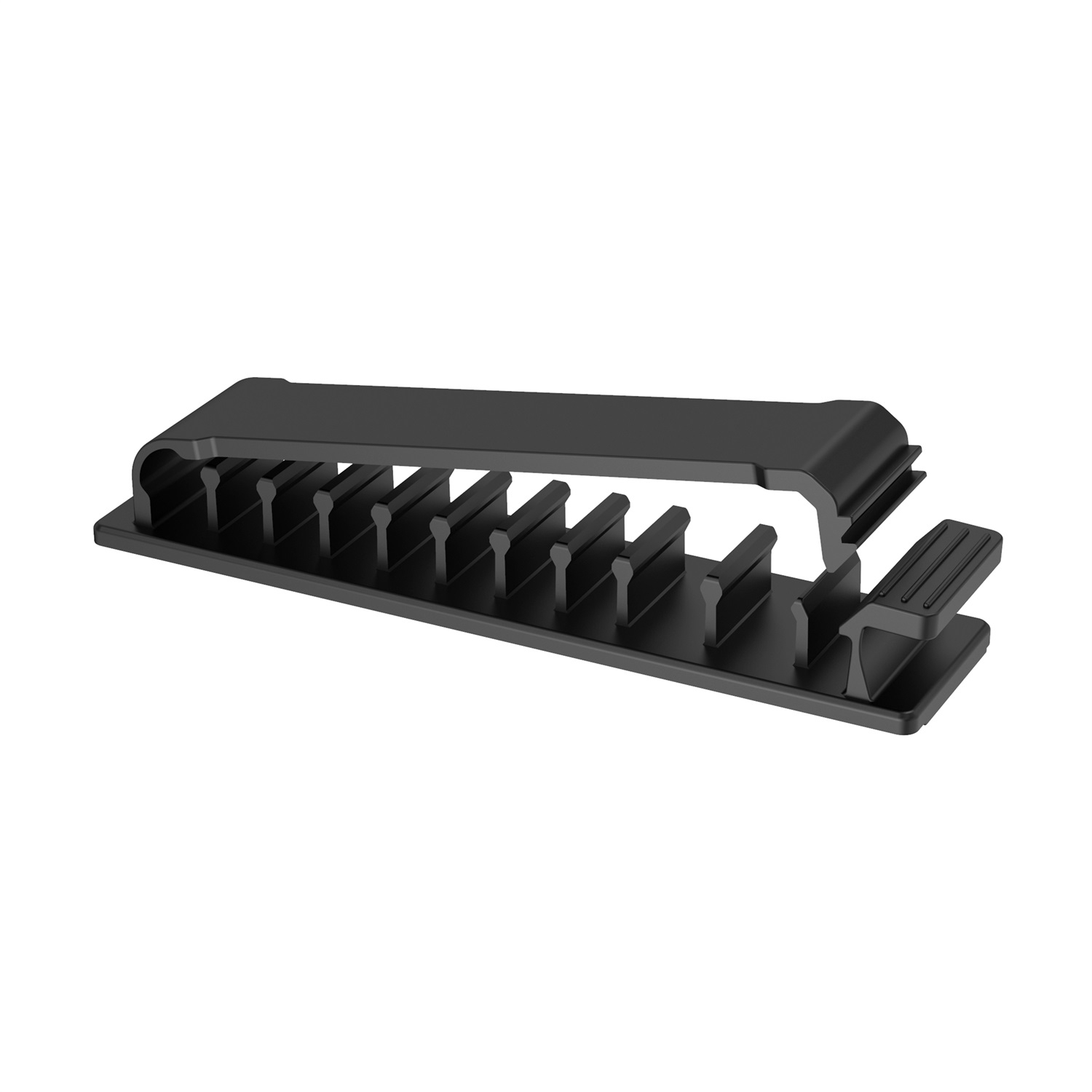 Selbstklebender Kabelhalter Vielzweck Kabelführung Organizer Clip - Schwarz