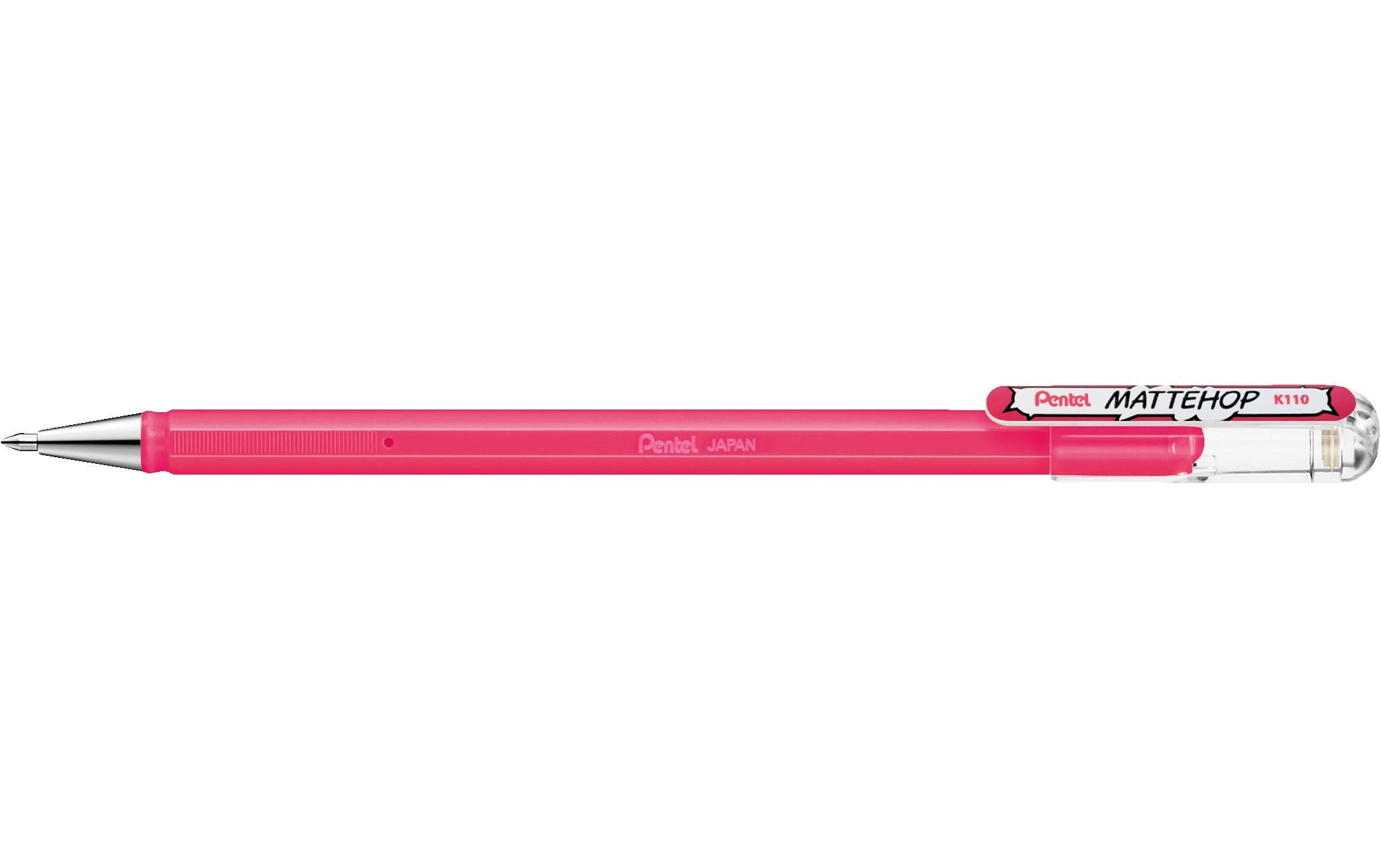 Gelschreiber Mattehop 1.0 mm, PinkGel-Tintenroller mit leuchtender Farbe