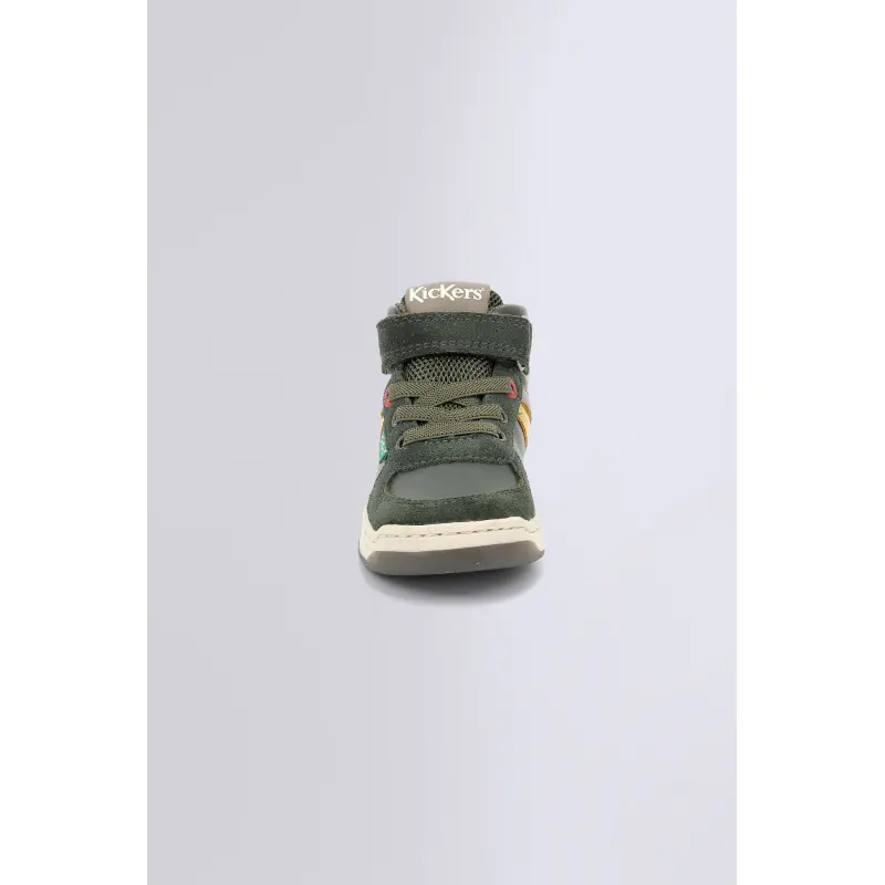 KICKALIEN KAKI JAUNE TAUPE SNEAKERS HAUTES Synthétique Garçon