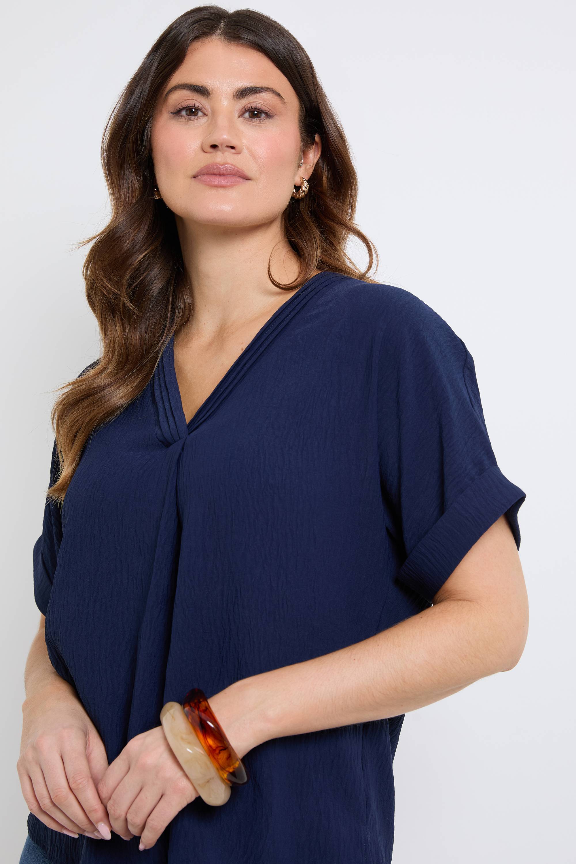 Wallis T-shirt À Détails De Plis Nervurés