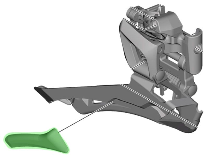 Shimano Schutzplatte für FD-R8000/R7000 Umwerfer kaufen | Bike-Discount