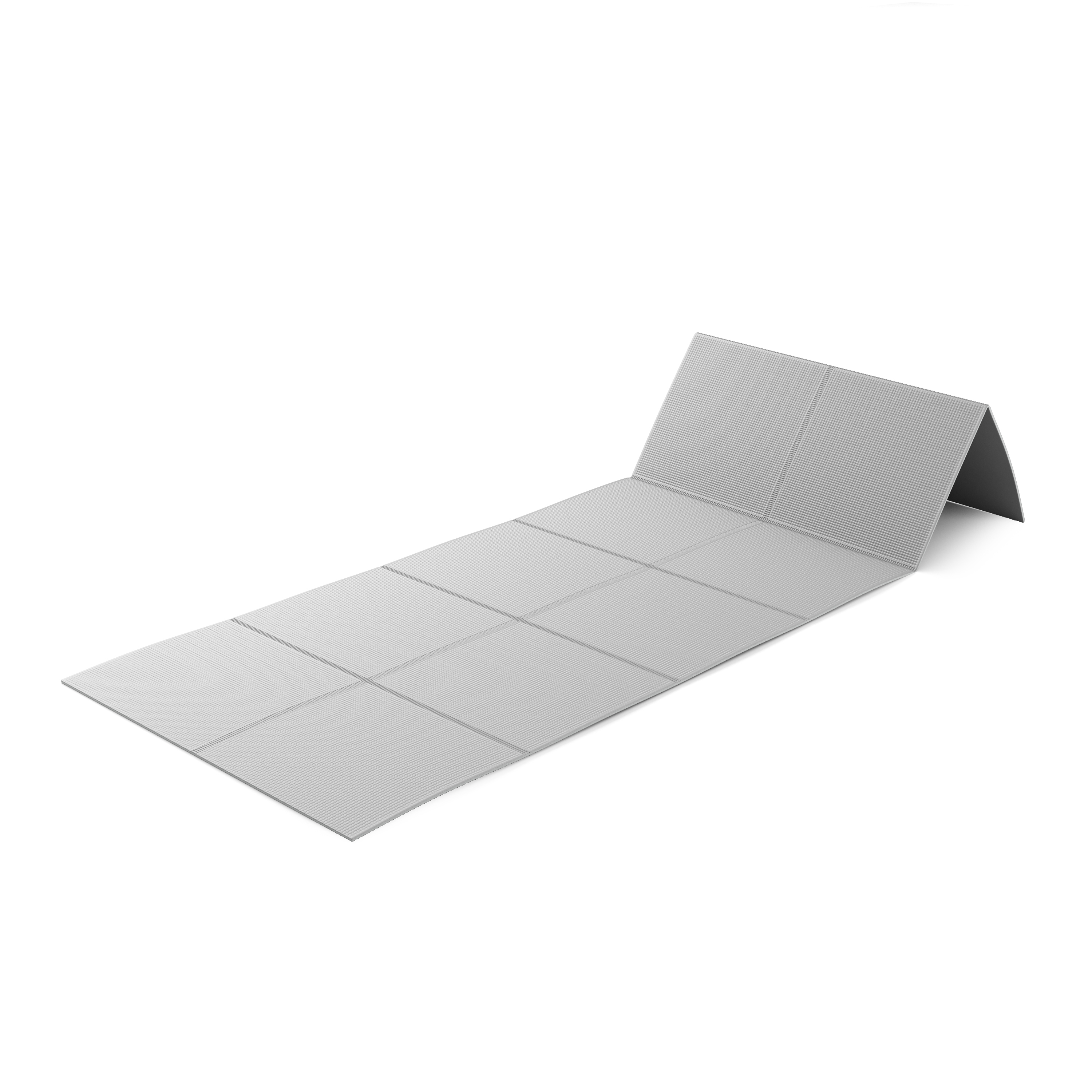 Yogamatte faltbar grau 173 x 61 x 0.4 cm