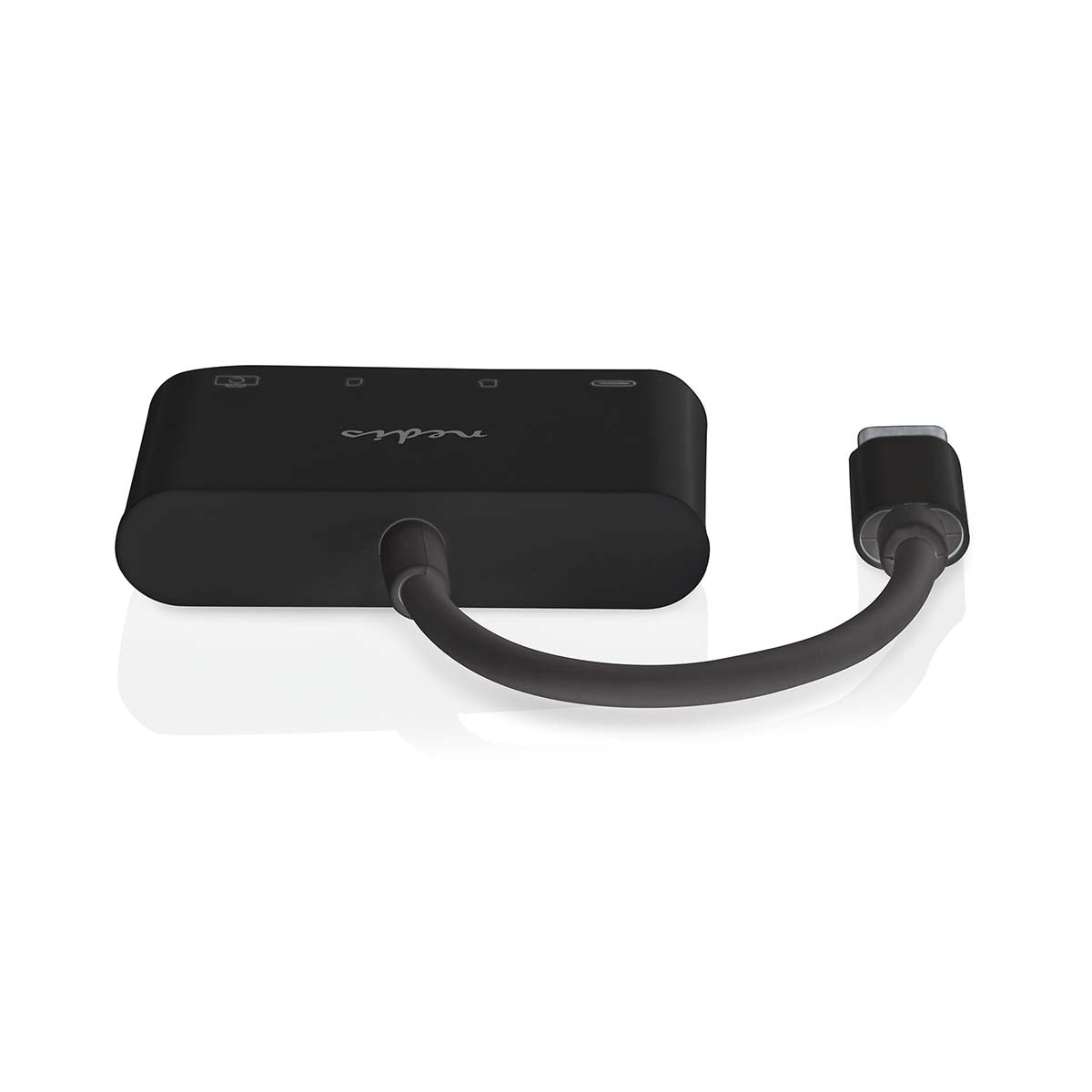 Nedis USB-hub | 1x USB-C™ | 1x USB A / 1x USB-C™ | 4-Port port(s) | USB 2.0 | USB-Strøm | SD & MicroSD