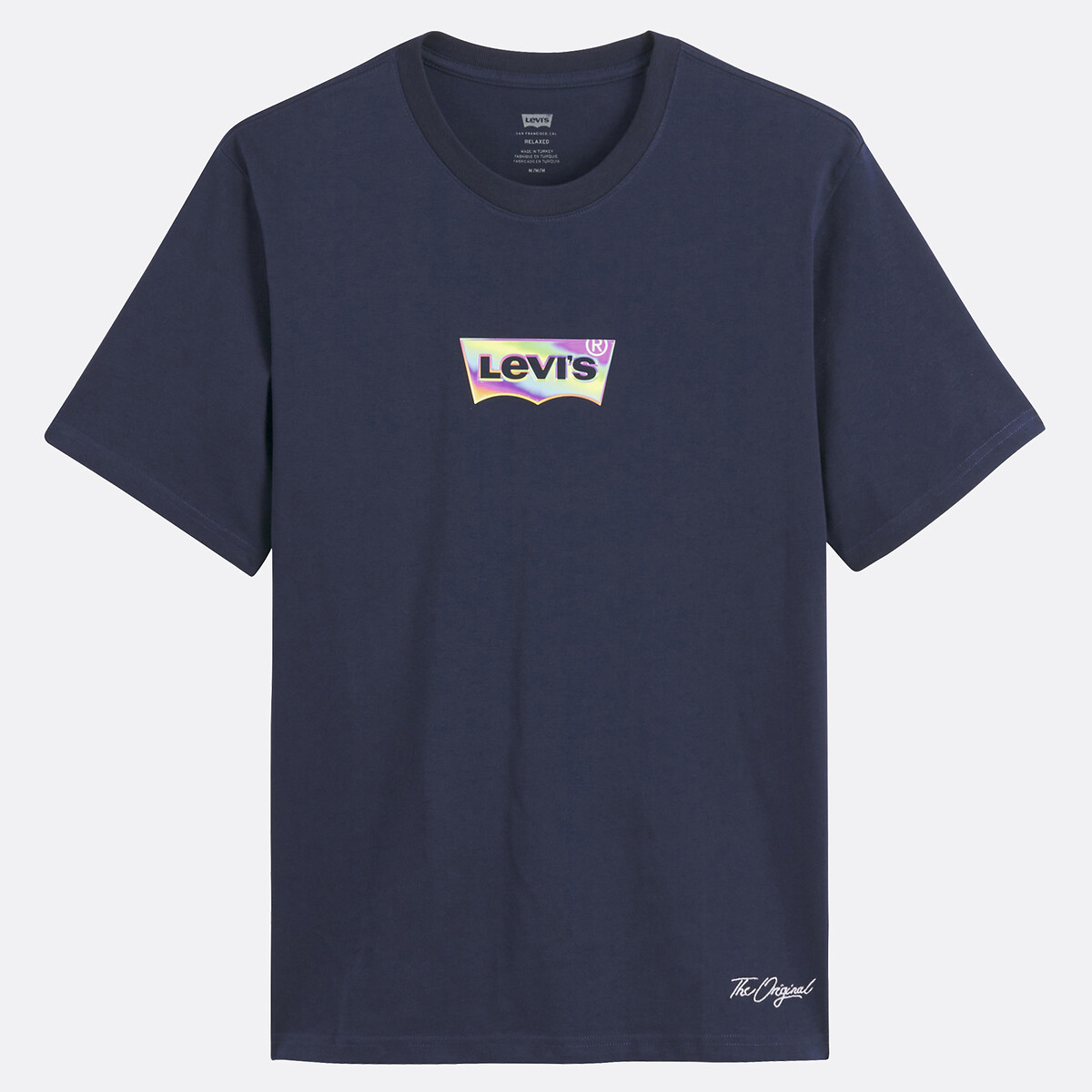 Camiseta folgada LEVI'S com gola redonda e logo metálico