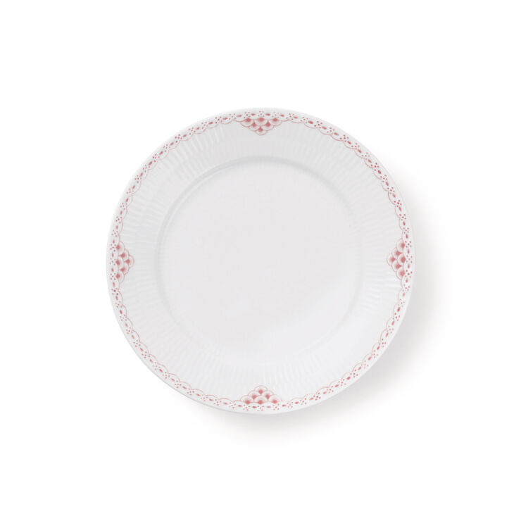 Royal Copenhagen Koral Riflet Blonde Tallerken 22 cm Hvid
