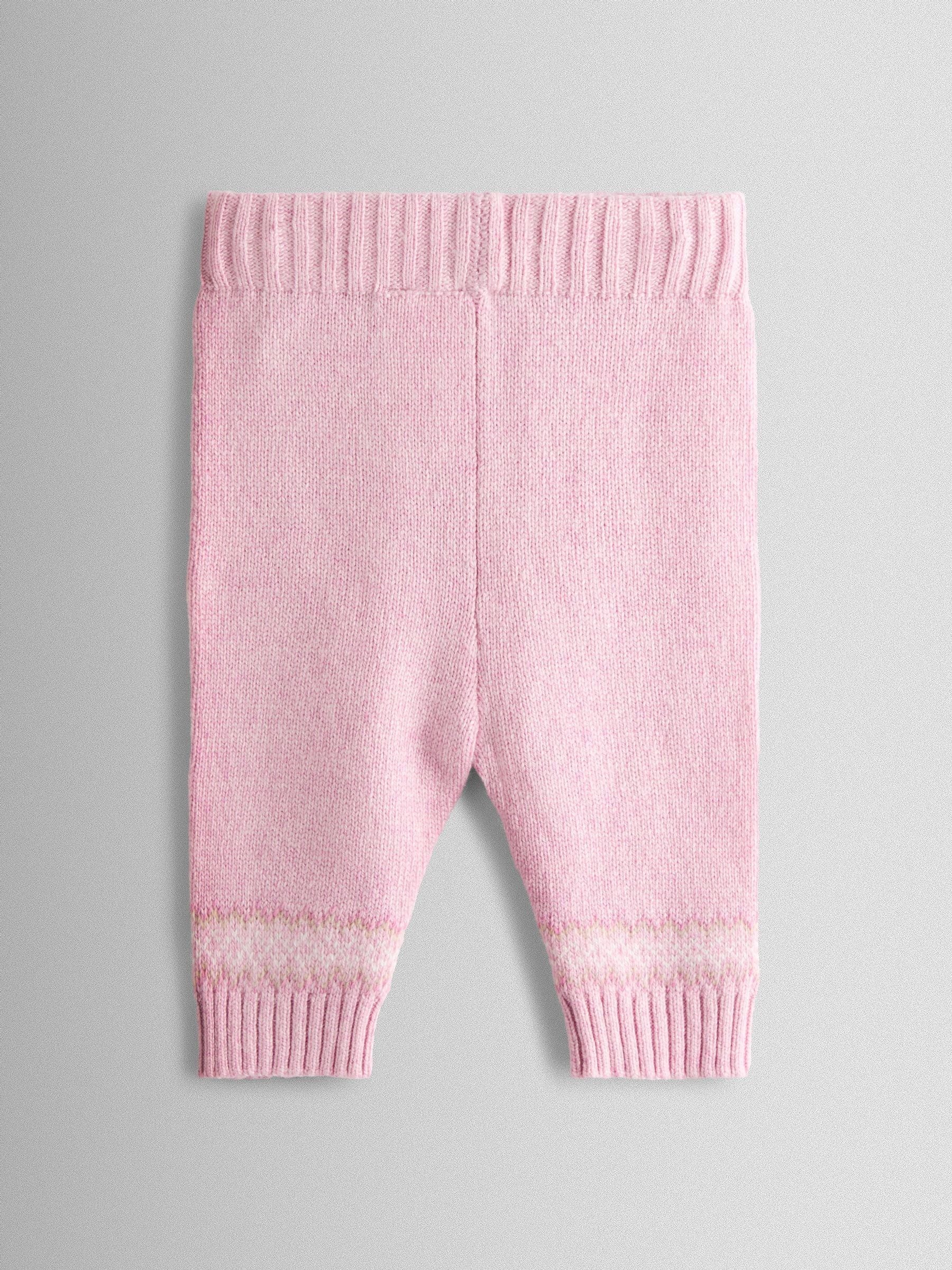 JoJo Maman Bébé Fair isle Knit Cardigan & Bottom Set