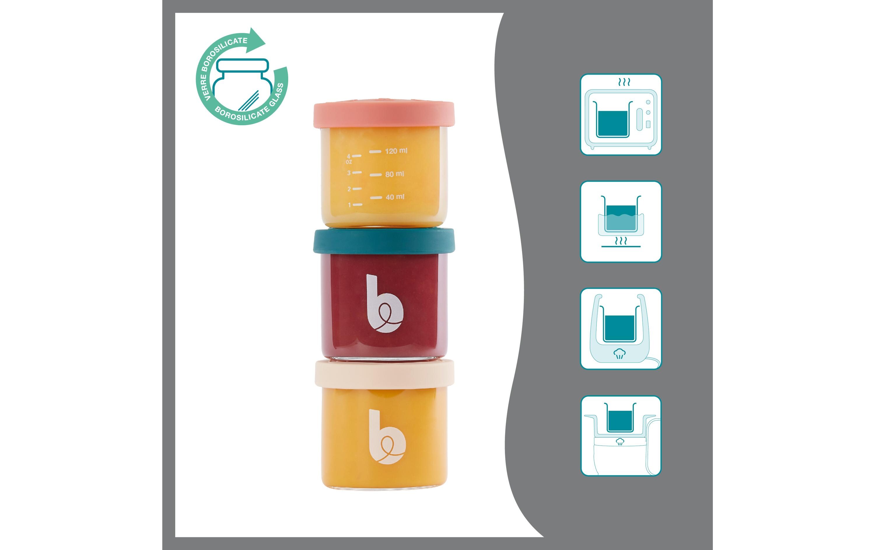 Nahrungsbehälter Isy Bowls Set 6 x 250 ml + 3 x 120 mlAufbewahrungsgläser