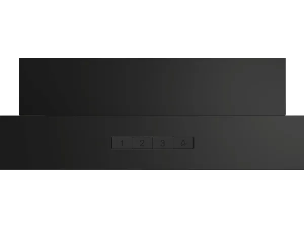 Bosch Serie | 2 DWB66BC60 - Hætte - skorsten flad - bredde: 60 cm - dybde: 50 cm - udtrækning og recirkulation (-) - sort