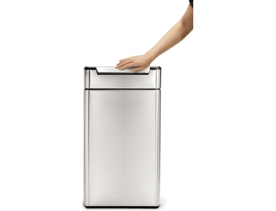 SIMPLEHUMAN - Poubelle Touch CW2014 40 litres inox brossé