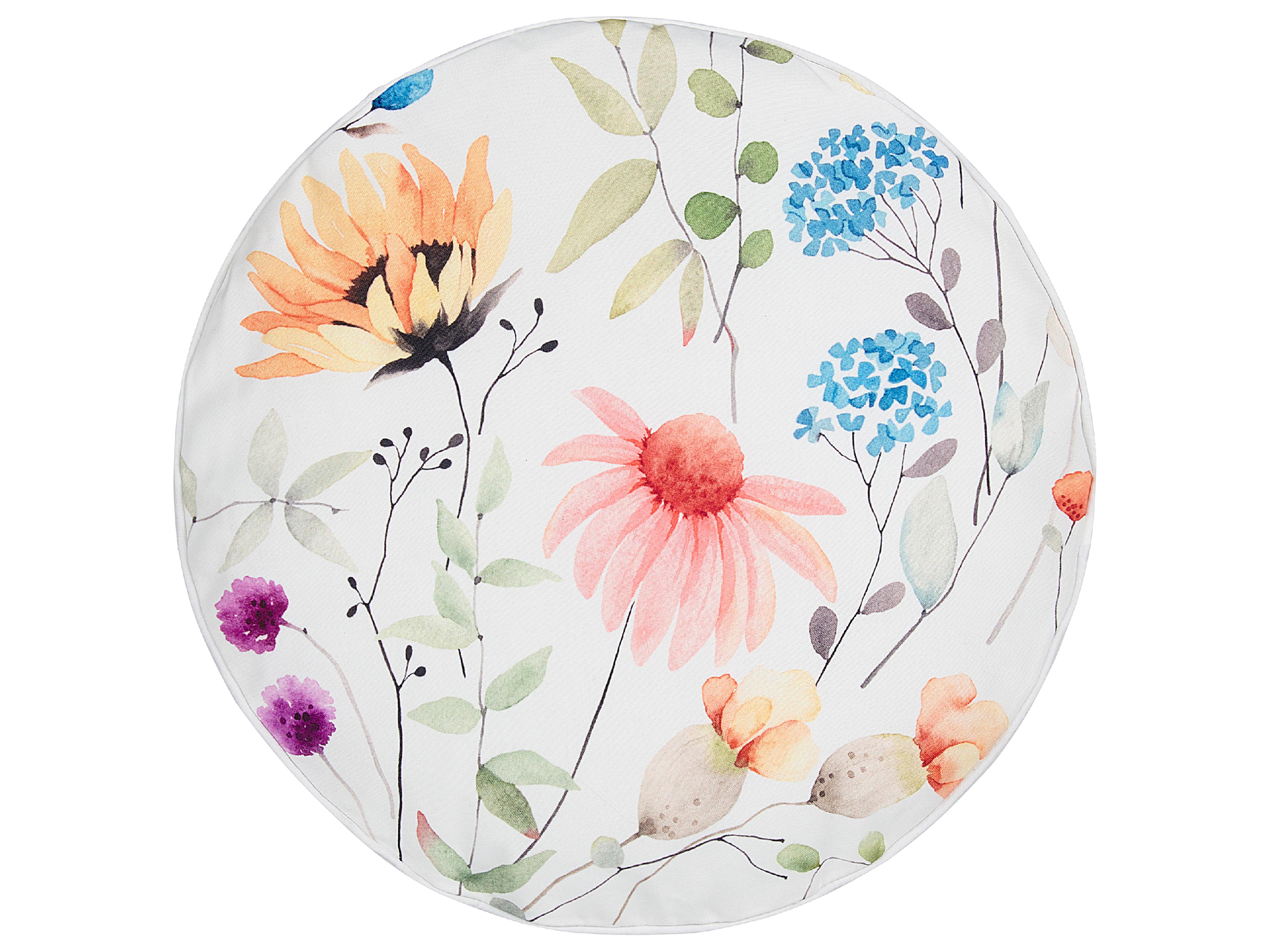 Set van 2 tuinkussens MONESI bloempatroon 40 x 40 cm Meerkleurig