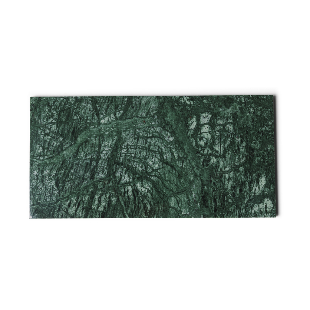 Marmer dienblad rechthoek L groen 20x40cm