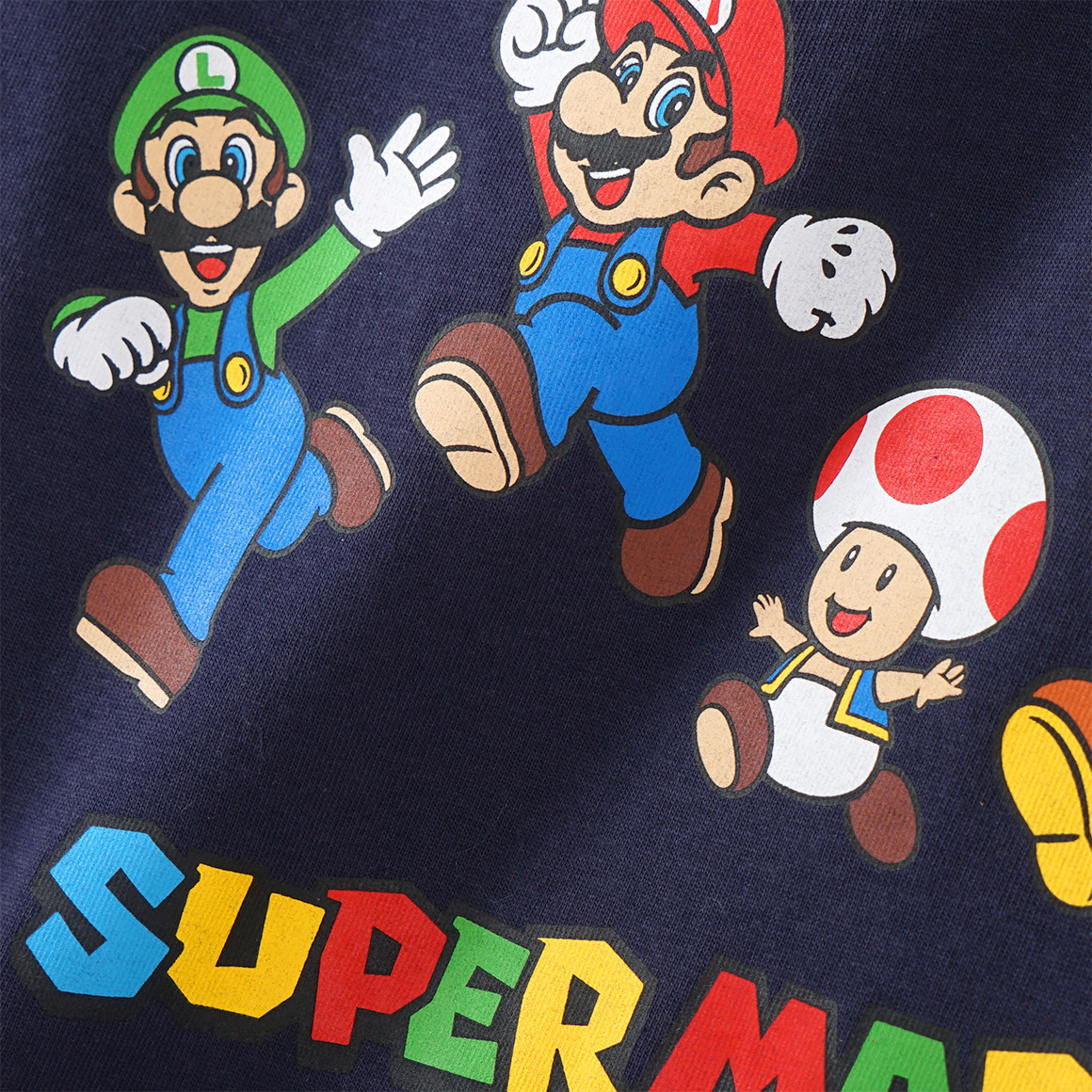 Topolino Super Mario T-Shirt mit Print dunkelblau