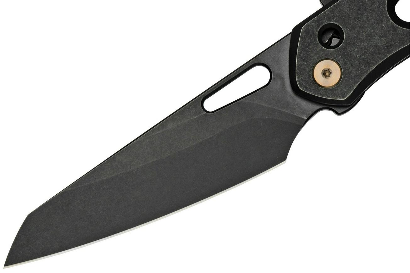 WE Knife Vision R 21031-2 Black Titanium, Black Stonewashed zakmes, Snecx design