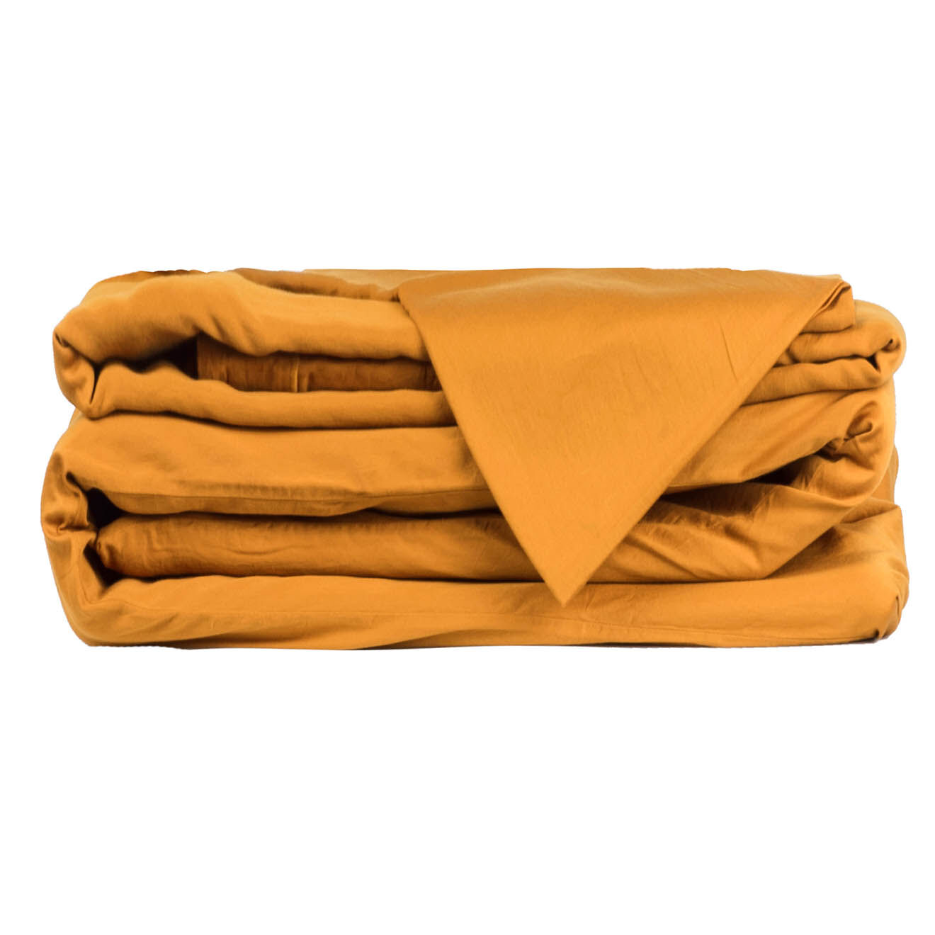 Febronie Home Housse de couette 100% Satin de Coton Julia safran