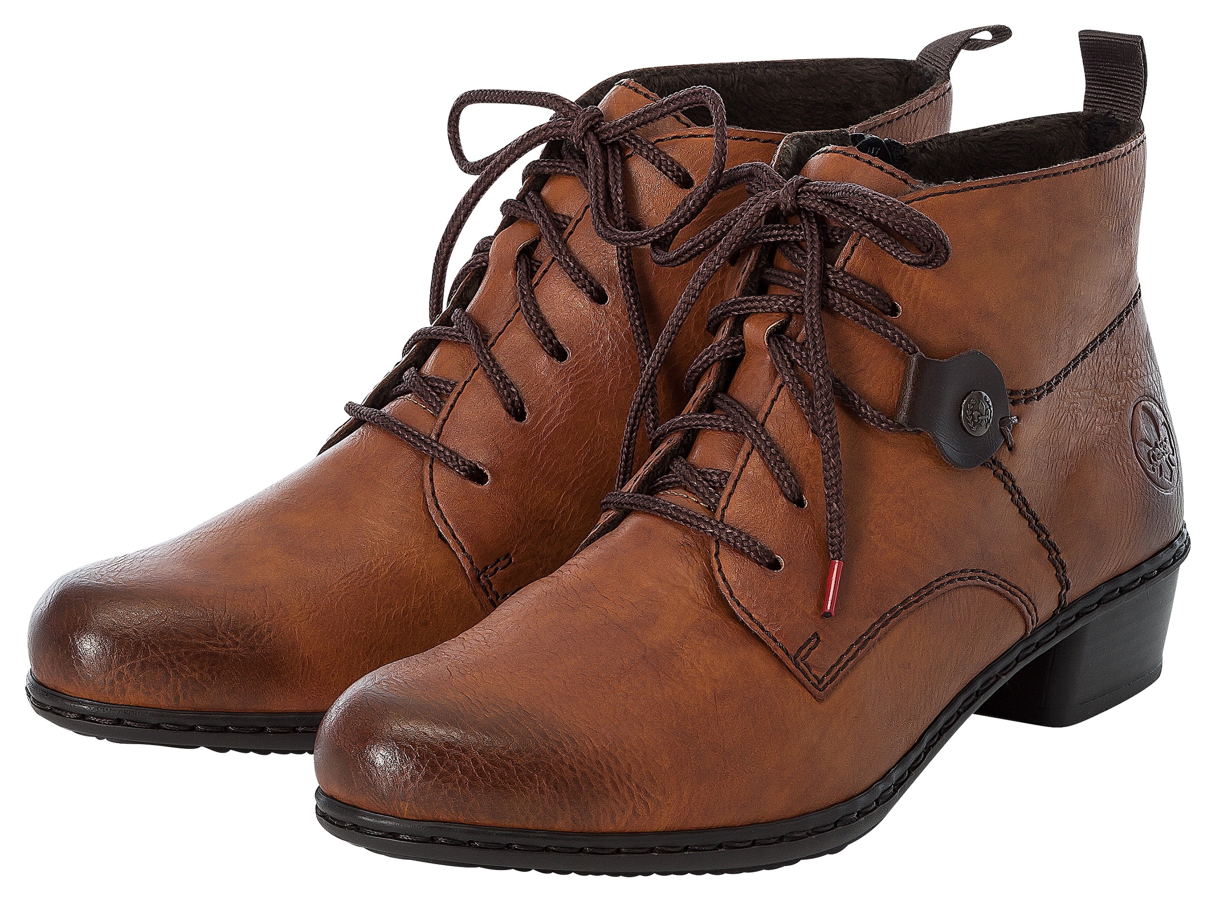 Rieker Schnürstiefelette  , Schnürboots, Blockabsatz, in elegantem Look