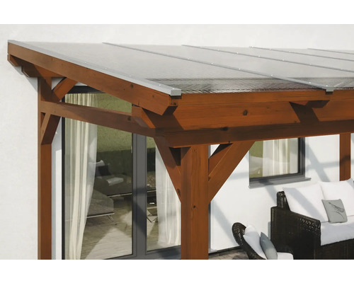SKAN HOLZ Sanremo terrasoverkapping 434x250 cm notenhout