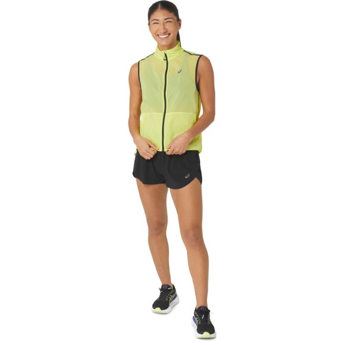 Asics Dame Veste Metarun Packable Vest Gul