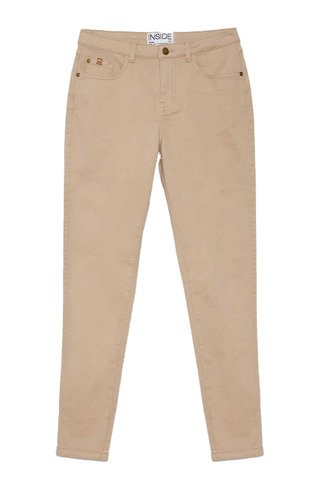 Calças Skinny de Cintura Alta