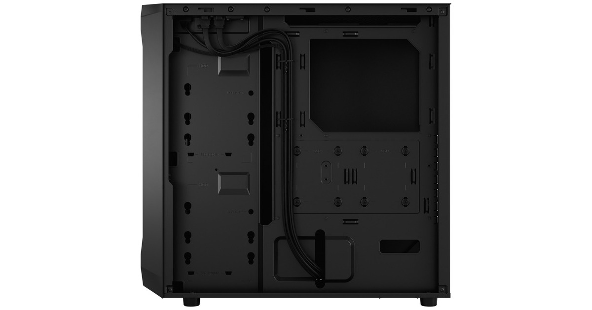 Fractal DesignFocus 2 Black Solid midi tower behuizing  (Zwart | 2x USB-A)